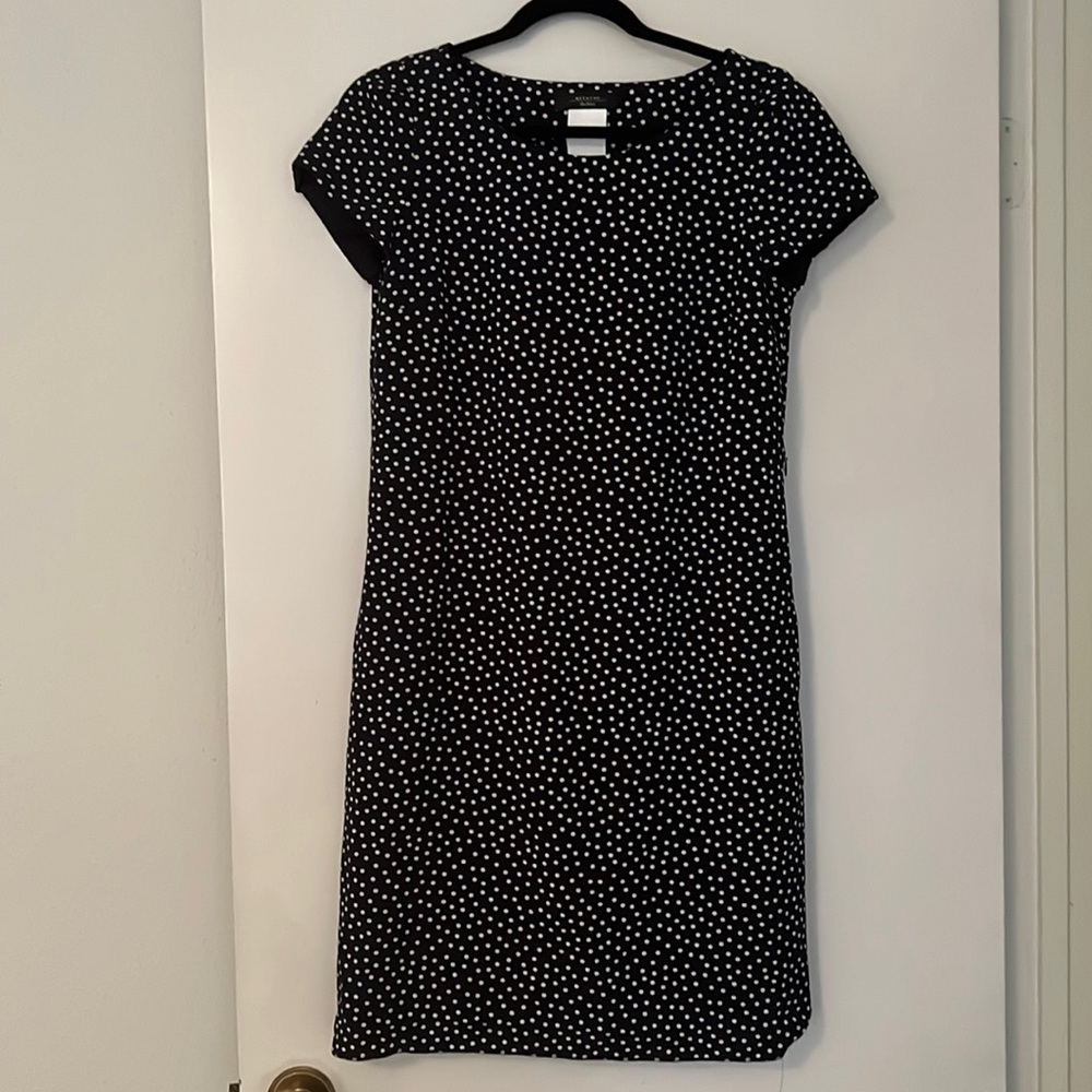 Weekend MaxMara dress size 6 polka dot navy